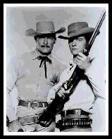 John Russell and Peter Brown as Marshall and Deputy