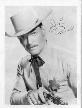 Lawman comic 1 inside cover photo of John Russell