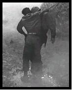 Rollo's buddies carry him to the medics