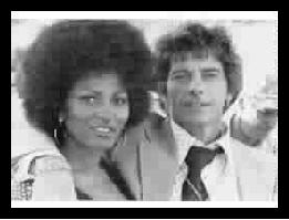 Pam Grier and Peter Brown press kit shot for Foxy Brown