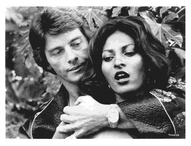 Peter Brown and Pam Grier in a studio shot from the film