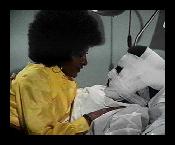 Foxy visits Mike in the hospital