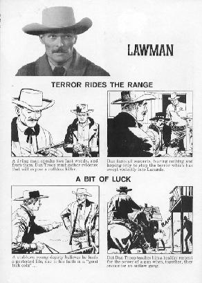 Inside cover Lawman comic no. 11