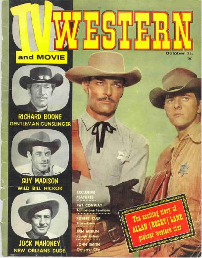 TV Western Mag Cover with John Russell and Peter Brown