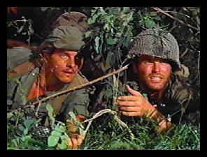 Peter Brown and Ty Hardin in Merrill's Marauders