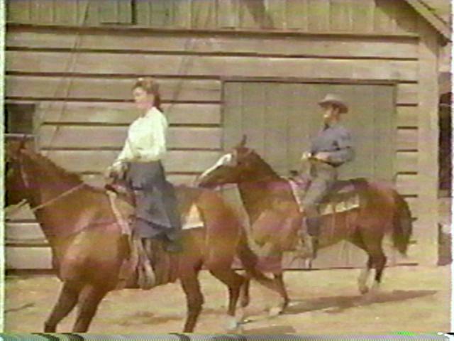 The only time we get to see Peter on a horse is on this ride with Betsy