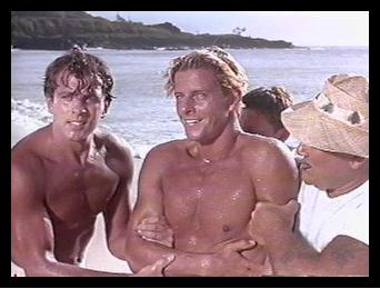 Fabian and Peter Brown in Ride the Wild Surf